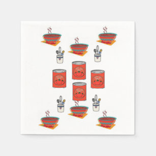 Papier Napkins Servet