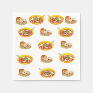 Papier Napkins Servet