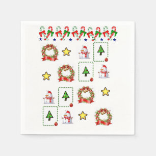 Papier Napkins Servetten