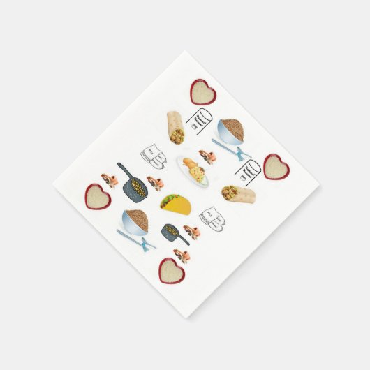 Papier Napkins Servetten (Hoek)