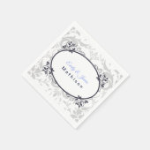 Papier-Napkins-Silver-coronatie Servet (Hoek)