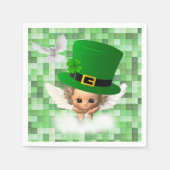 Papier Napkins St. Patrick's Day Angel Servet (Voorkant)