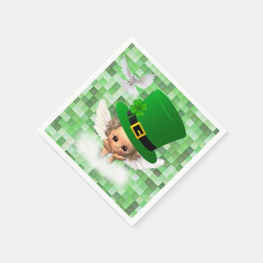 Papier Napkins St. Patrick's Day Angel Servet (Hoek)
