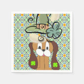 Papier Napkins St. Patrick's Day Dog Servet (Voorkant)