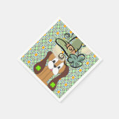 Papier Napkins St. Patrick's Day Dog Servet (Hoek)