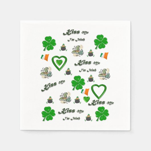 Papier Napkins St. Patrick's Day Servet (Voorkant)