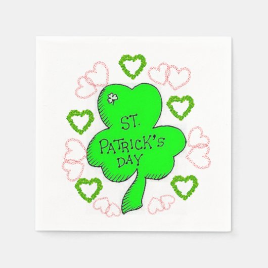 Papier Napkins St. Patrick's Day Servet (Voorkant)