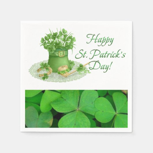 Papier Napkins St. Patrick's Day Servet (Voorkant)