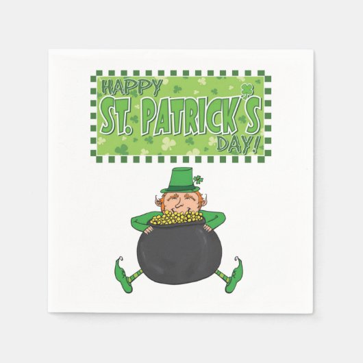 Papier Napkins St. Patrick's Day Servet (Voorkant)