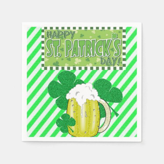 Papier Napkins St. Patrick's Day Servet (Voorkant)