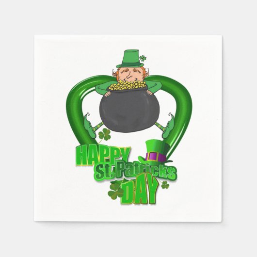 Papier Napkins St. Patrick's Day Servet (Voorkant)