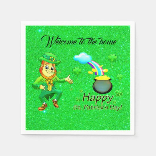 Papier Napkins St. Patrick's Day Servet (Voorkant)