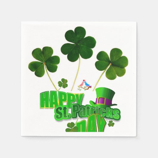 Papier Napkins St. Patrick's Day Servet (Voorkant)