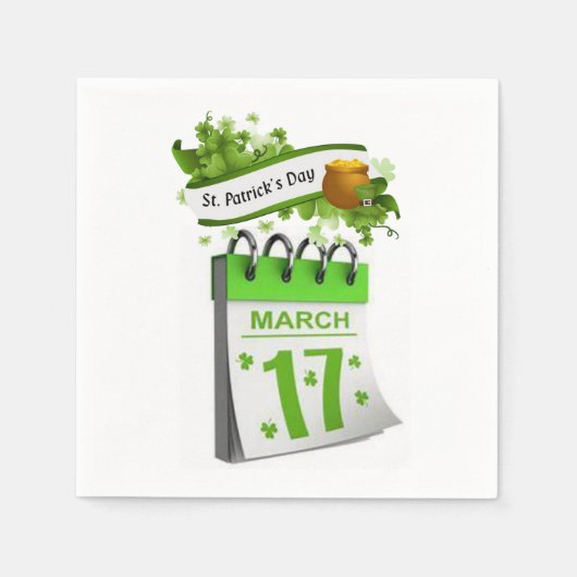 Papier Napkins St. Patrick's Day Servet (Voorkant)