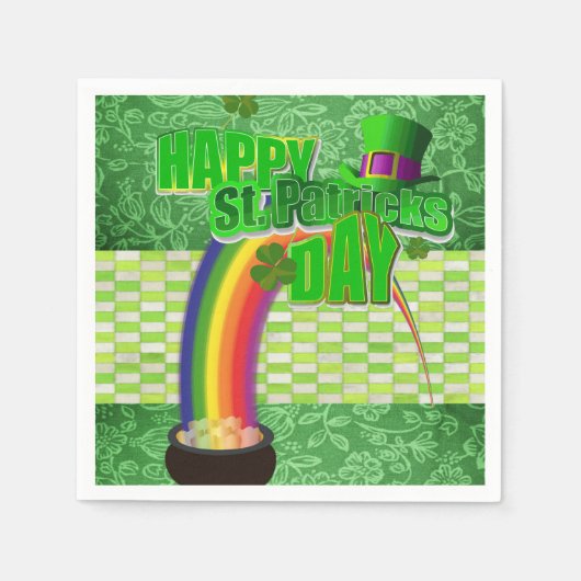 Papier Napkins St. Patrick's Day Servet (Voorkant)