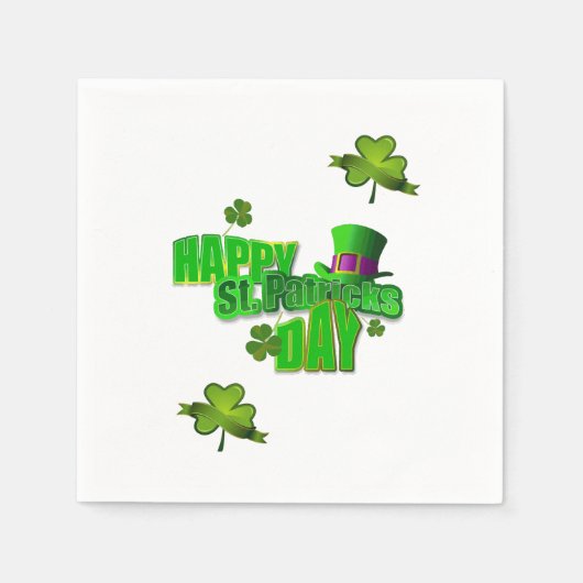 Papier Napkins St. Patrick's Day Servet (Voorkant)