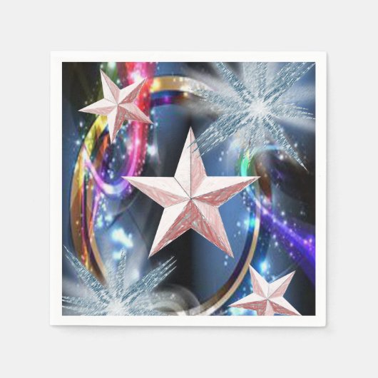 Papier Napkins Star Servet (Voorkant)