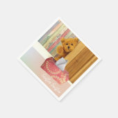 Papier Napkins, Teddy Bear Servet (Hoek)