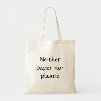 Papier noch kunststof tote bag