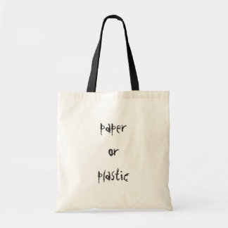 papier of kunststof tote bag