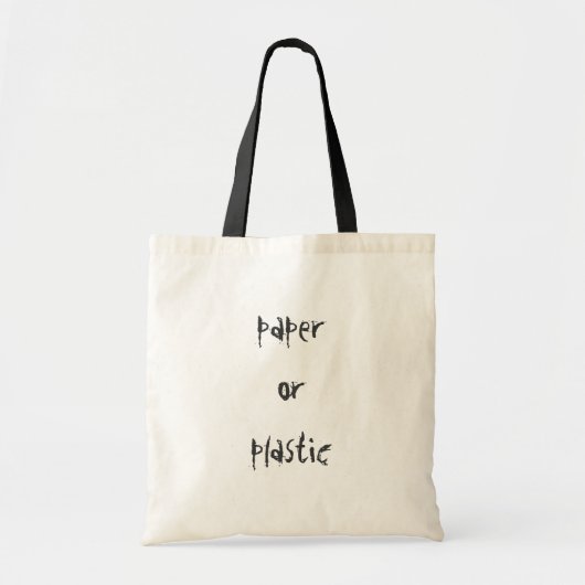 papier of kunststof tote bag (Voorkant)