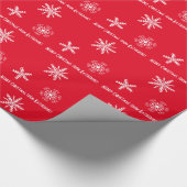 Papier ompakken met je persoonlijke wensen, xmas (Hoek)