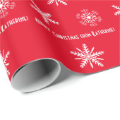 Papier ompakken met je persoonlijke wensen, xmas (Rol Hoek)