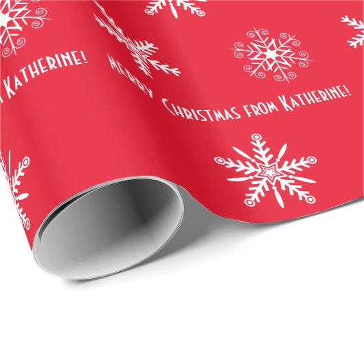 Papier ompakken met je persoonlijke wensen, xmas (Rol Hoek)