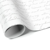 Papier ompakken met Romantisch Frans script (Rol Hoek)