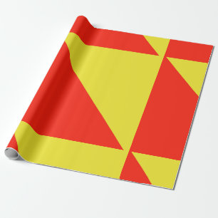 Papier ompakken Rood en Geel