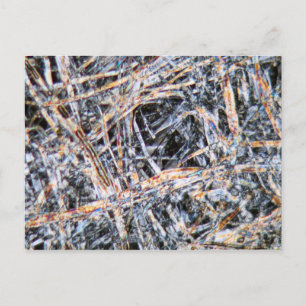 Papier onder de microscoop briefkaart