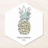 Papier Onderzetter Ananas (Voorkant)