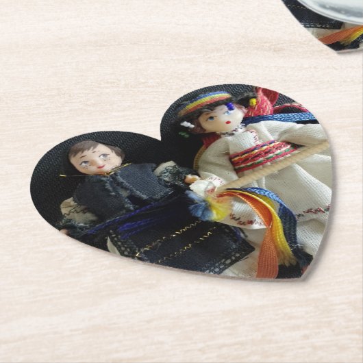 Papier Onderzetter bruiloft (Gekanteld)