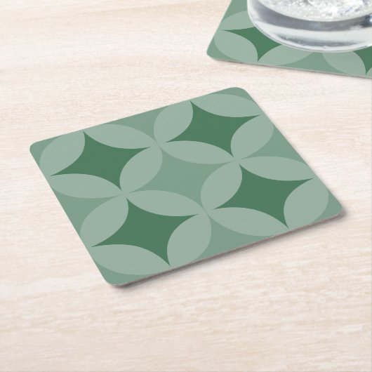 Papier Onderzetter - cirkels en diamanten (Schuin)