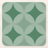 Papier Onderzetter - cirkels en diamanten (Voorkant)