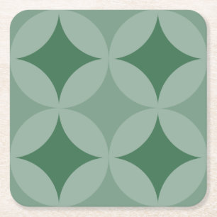 Papier Onderzetter - cirkels en diamanten