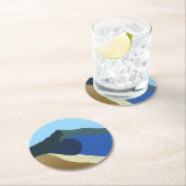 Papier Onderzetter Kleuren van Mt Tamalpais Schild (Insitu)