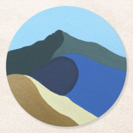 Papier Onderzetter Kleuren van Mt Tamalpais Schild
