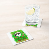 Papier Onderzetter Plein Grappig Kerstman Bel me T (Insitu)