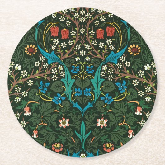 PAPIER ONDERZETTER WILLIAM MORRIS "TULIPS" ONTWERP (Voorkant)
