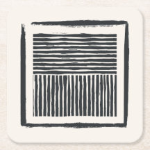 Papier Onderzetter zwart-wit