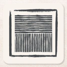 Papier Onderzetter zwart-wit