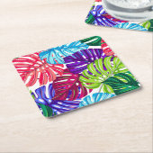 Papier Onderzetters Tropische handpalmen Print (Schuin)