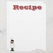 Papier ontvangen - Keukenkaas- Ontvangers (Voorkant / Achterkant)