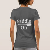 Papier op design - damesbank + doek dunne T T-shirt (Achterkant)