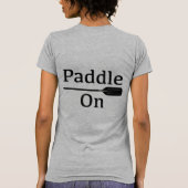 Papier op design - damesbank + doek dunne T T-shirt (Achterkant)