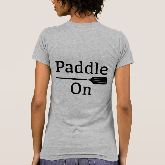 Papier op design - damesbank + doek dunne T T-shirt (Achterkant)