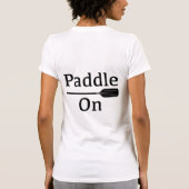 Papier op design - damesbank + doek dunne T T-shirt (Achterkant)