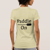 Papier op design - damesbank + doek dunne T T-shirt (Achterkant)