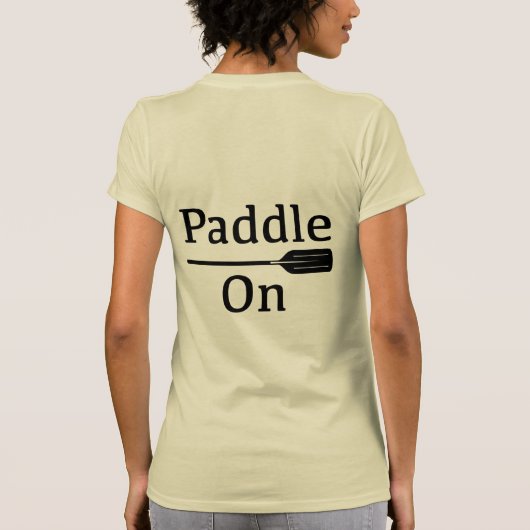 Papier op design - damesbank + doek dunne T T-shirt (Achterkant)